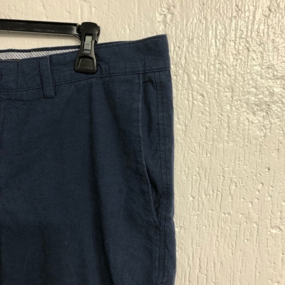 Banana Republic‎ Navy Blue Flat Front Khaki Pants 35 - Picture 3 of 5